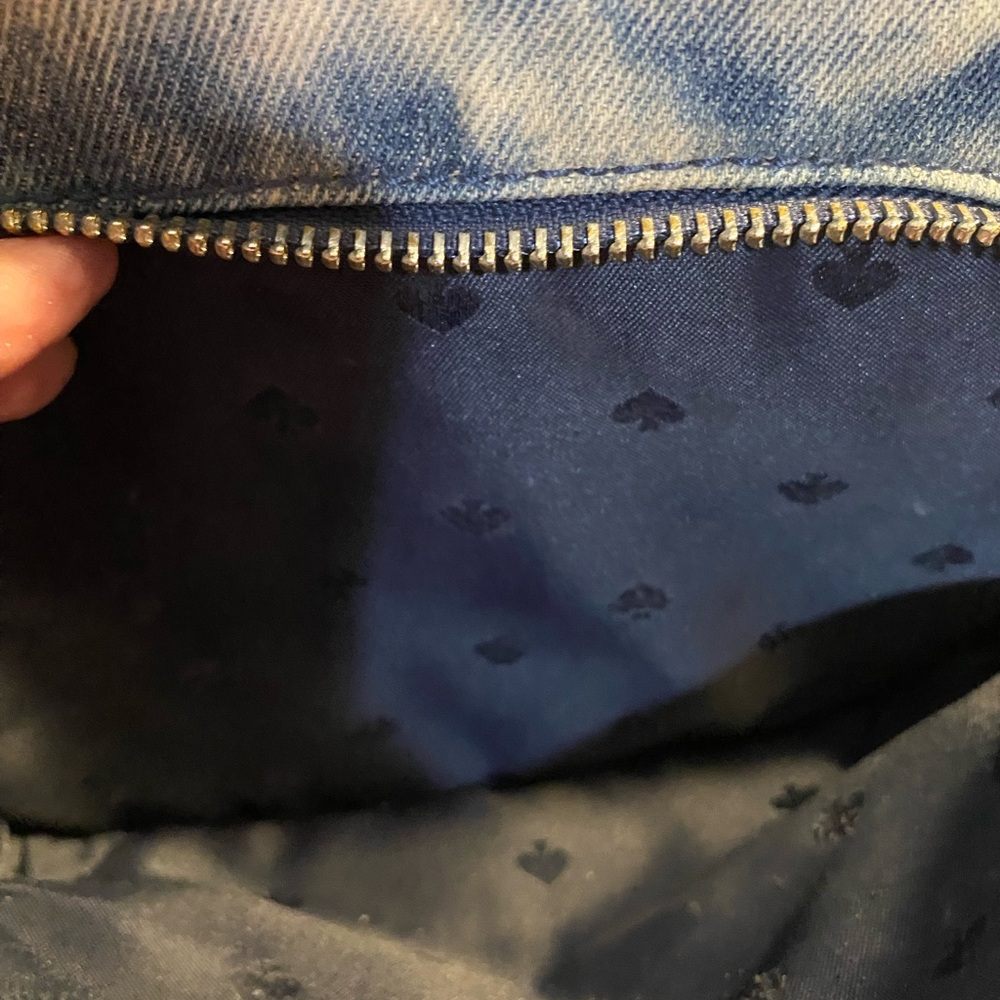 Kate Spade Blue Tie-Dye Denim Backpack - Picture 12 of 12